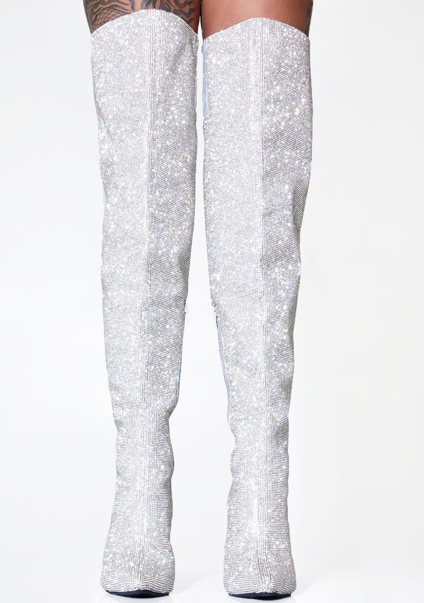 Publicity Stunt Thigh High Boots