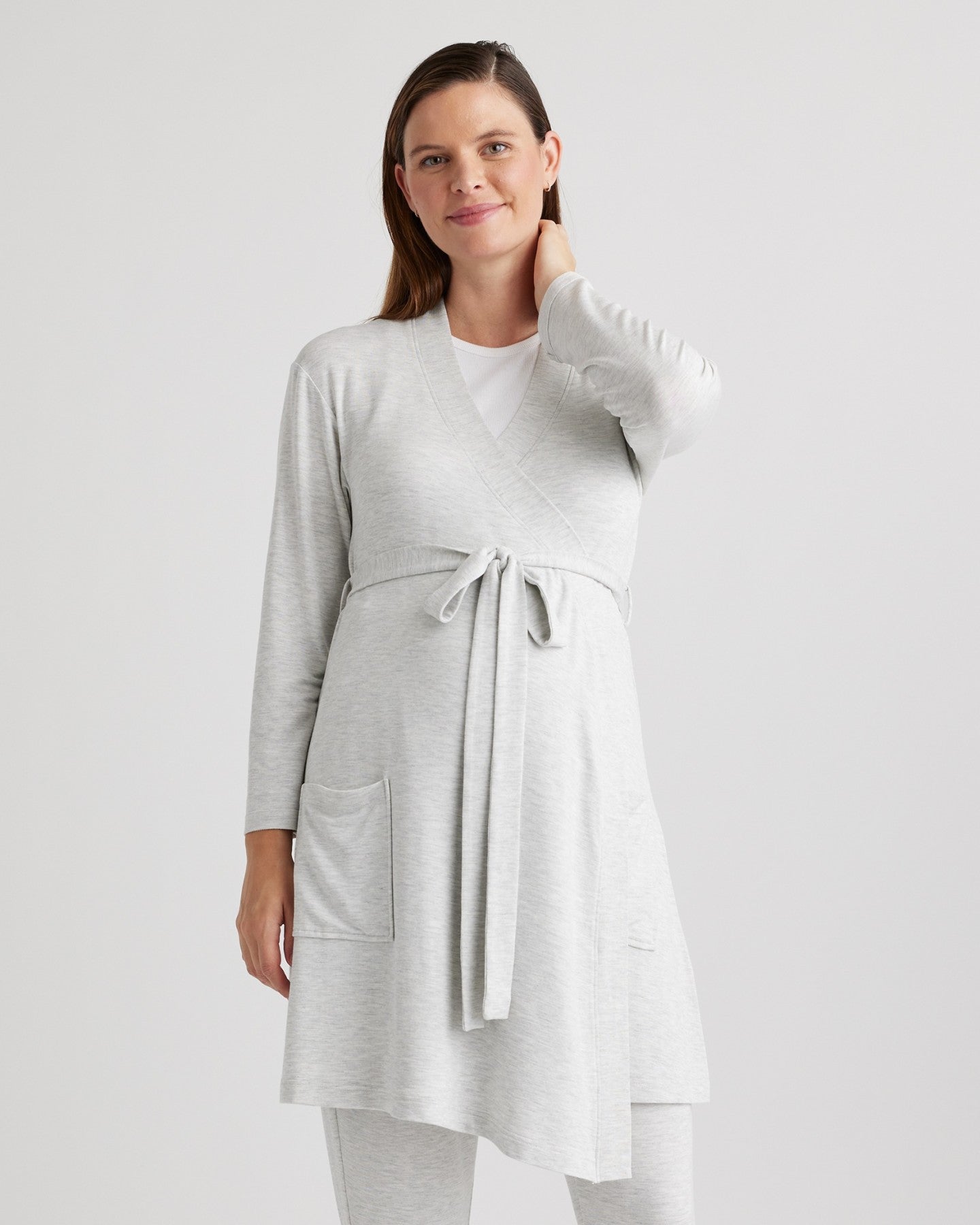 French Terry Modal Maternity & Nursing Robe
