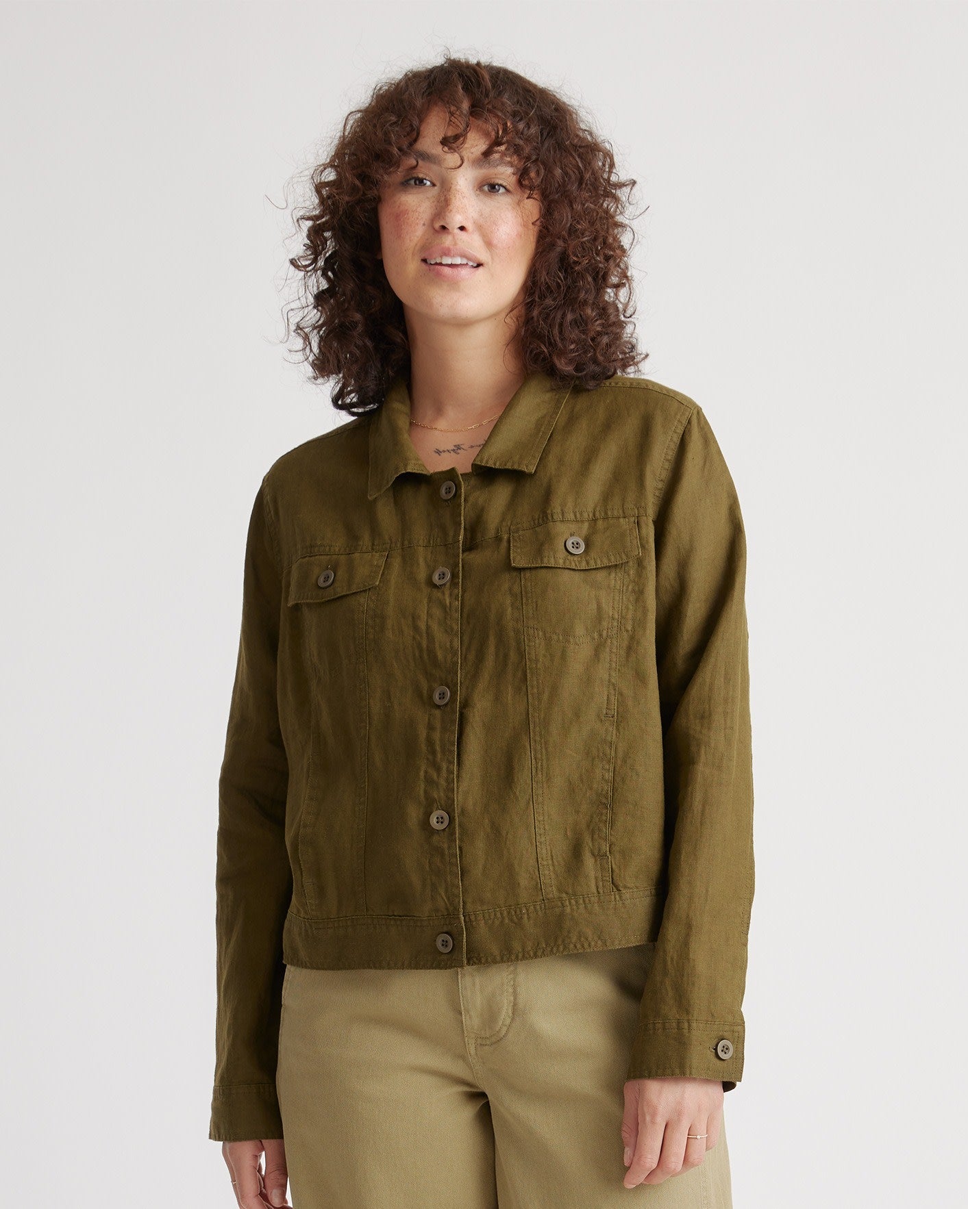 100% European Linen Jacket