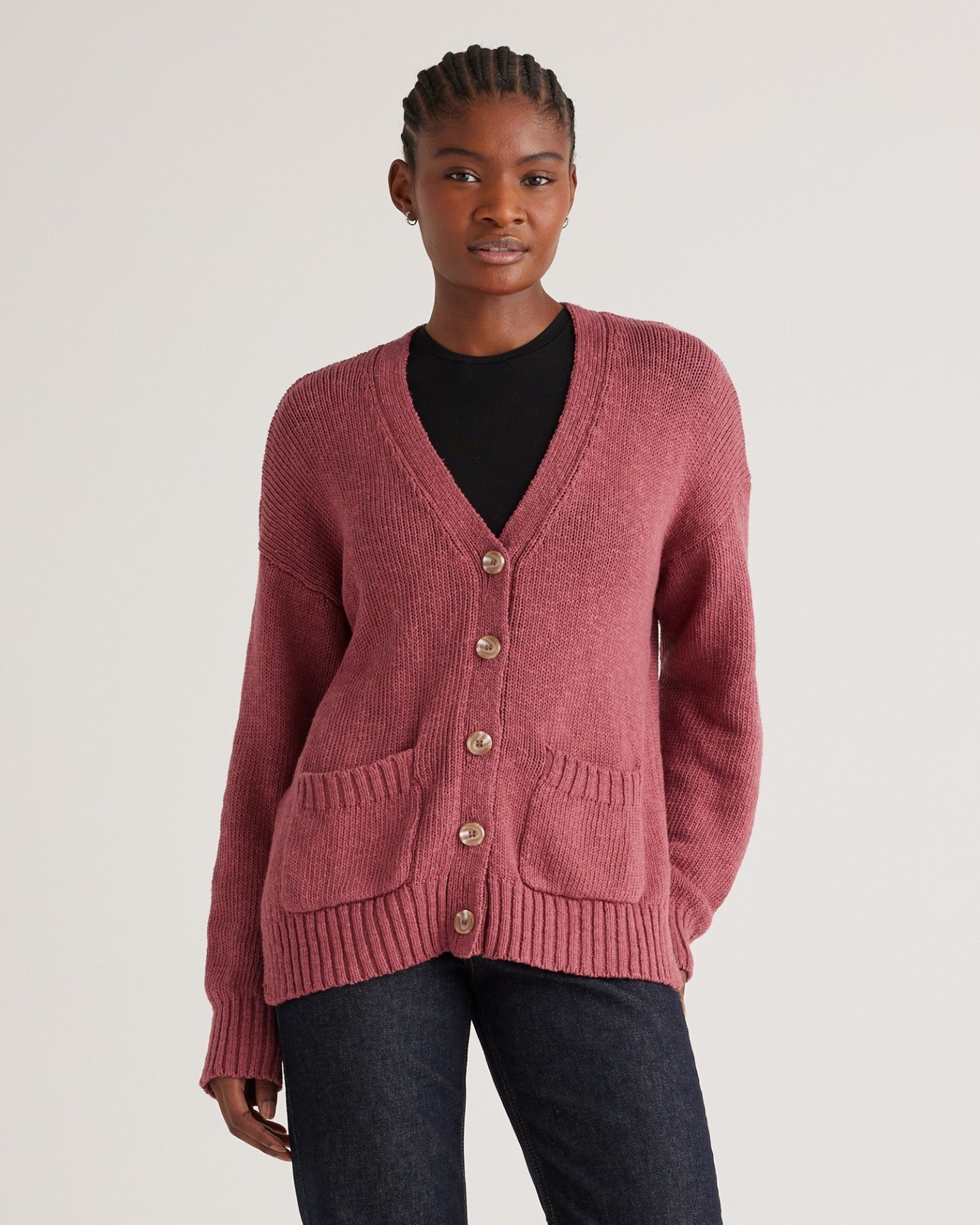 Cotton Linen Relaxed Cardigan