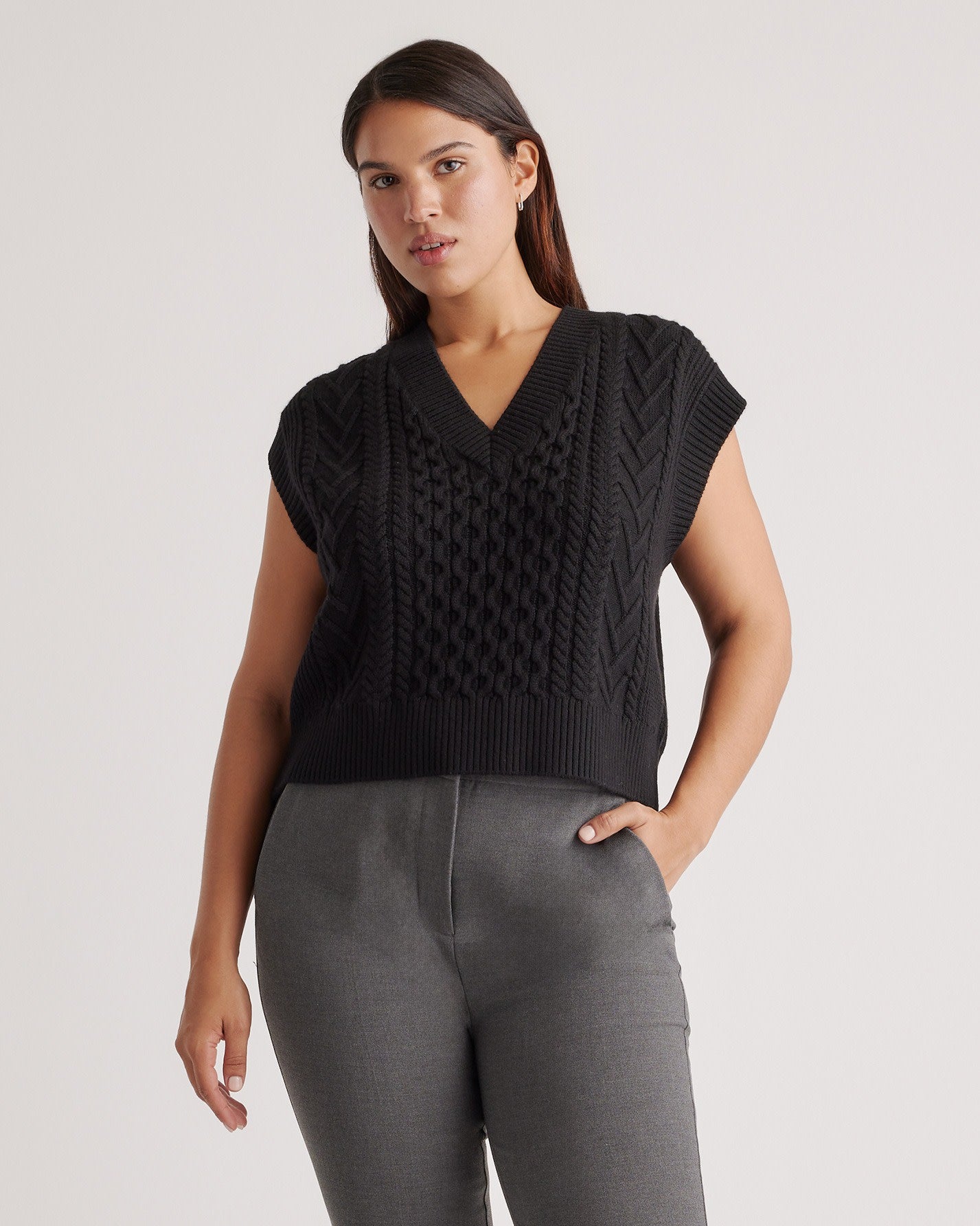 Australian Merino Wool Cable Sweater Vest
