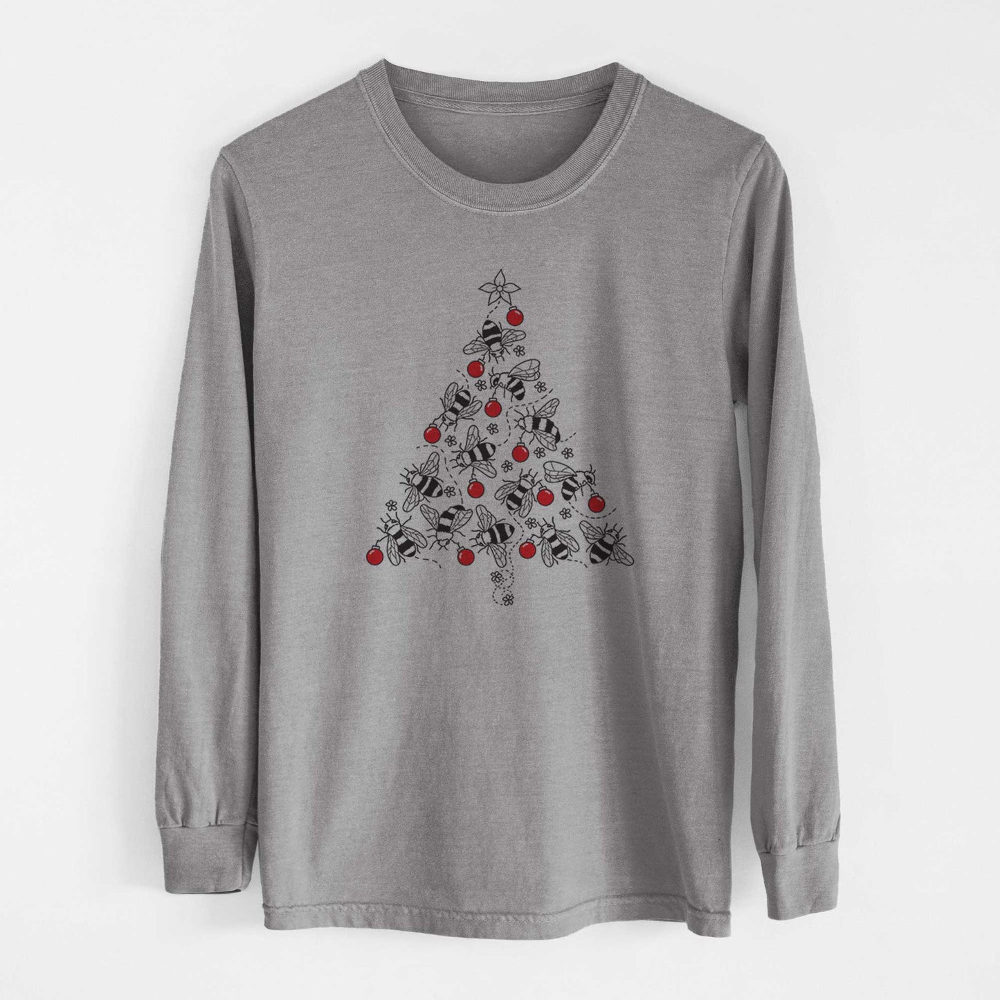 Christmas Tree of Bees - Heavyweight 100% Cotton Long Sleeve