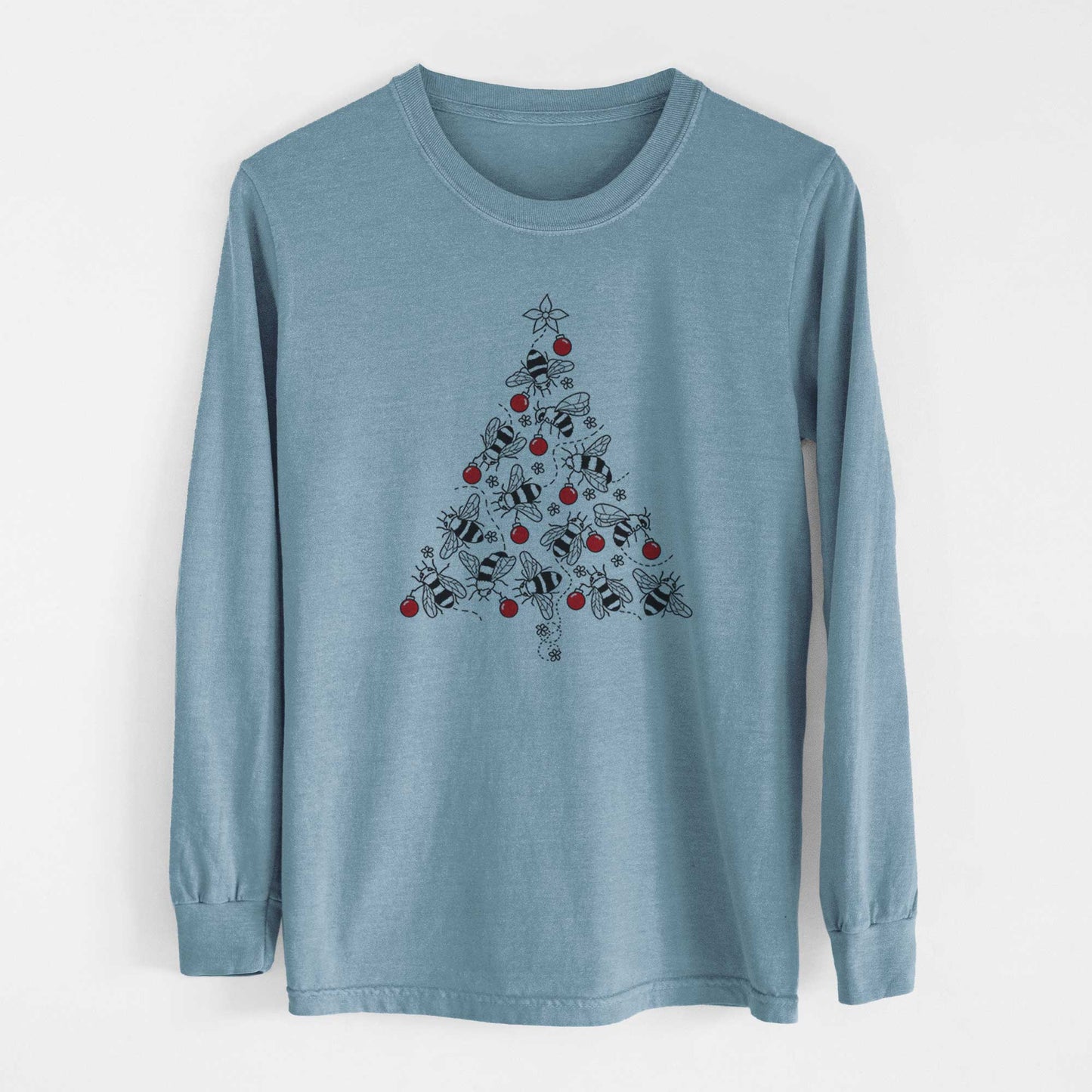 Christmas Tree of Bees - Heavyweight 100% Cotton Long Sleeve