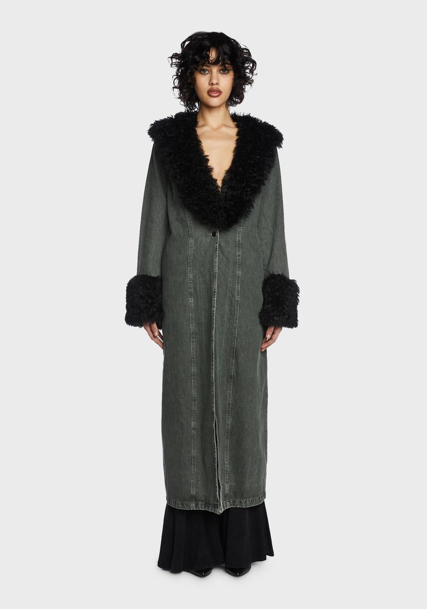 Forest Fantasy Denim Coat