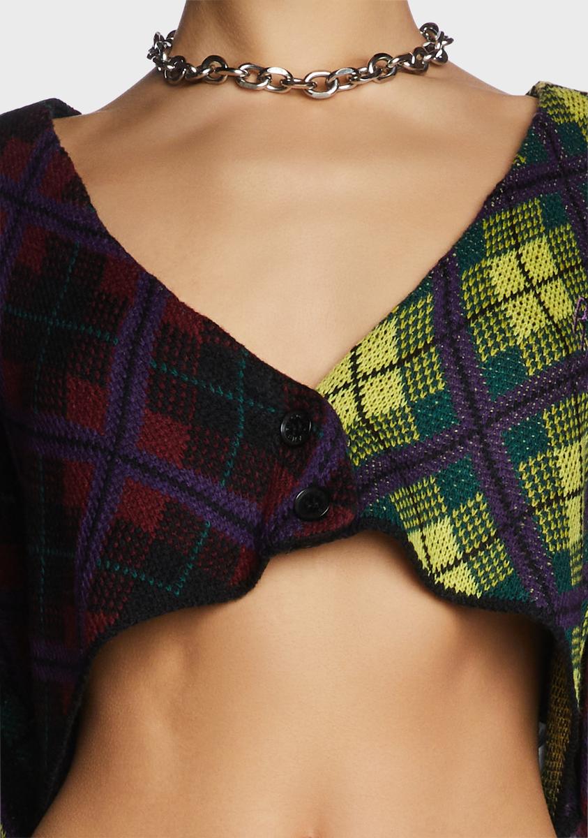 Garage Plaid Cardigan