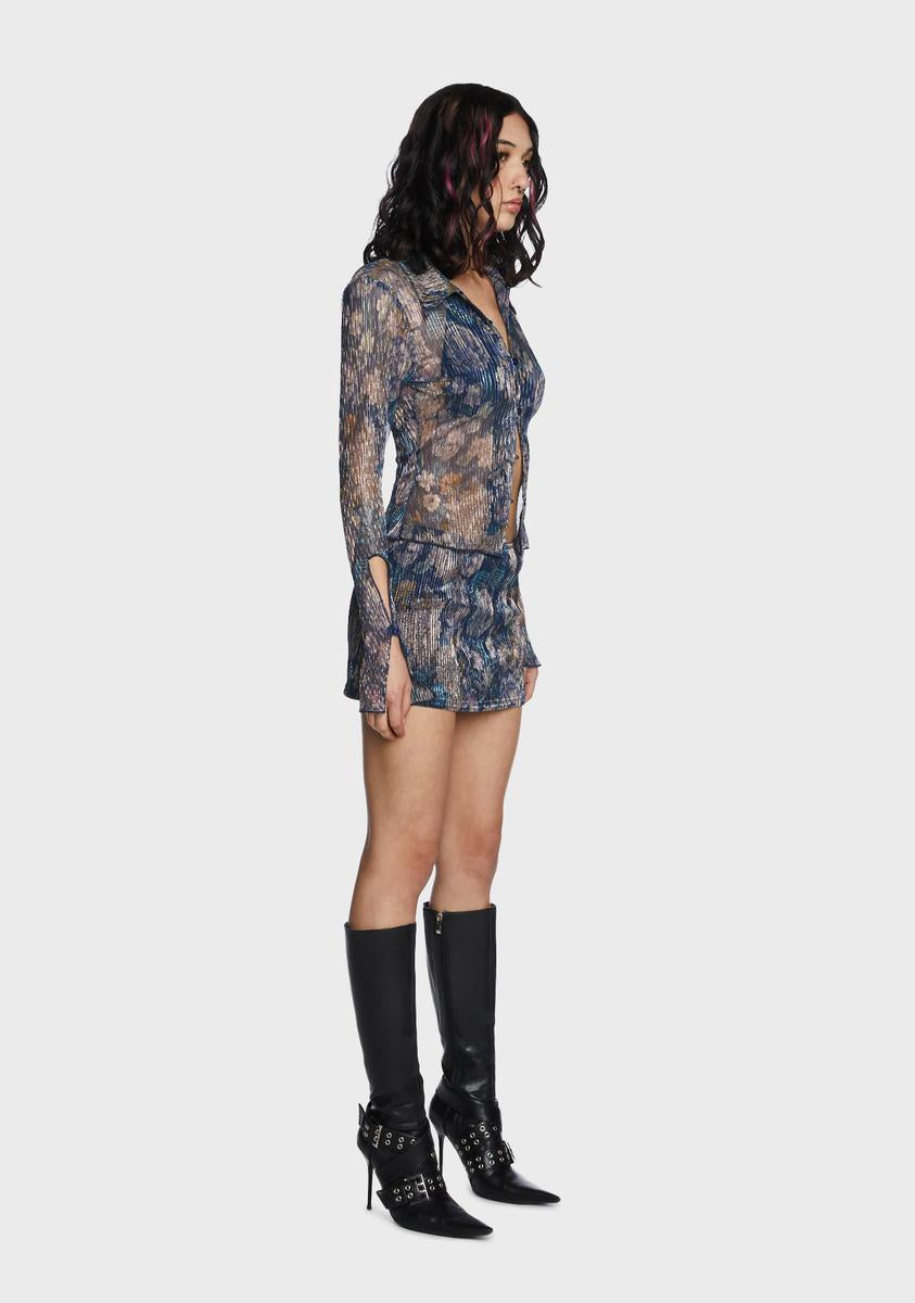 Royal Work Of Art Skirt Set