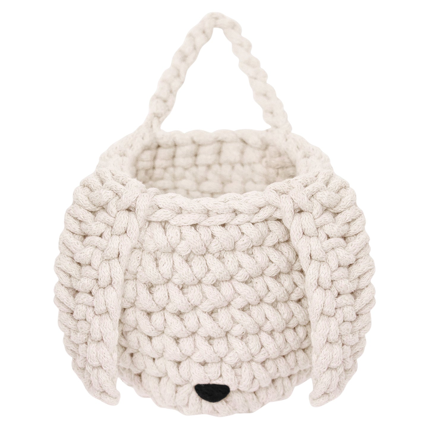 Crochet Bunny Basket | IVORY