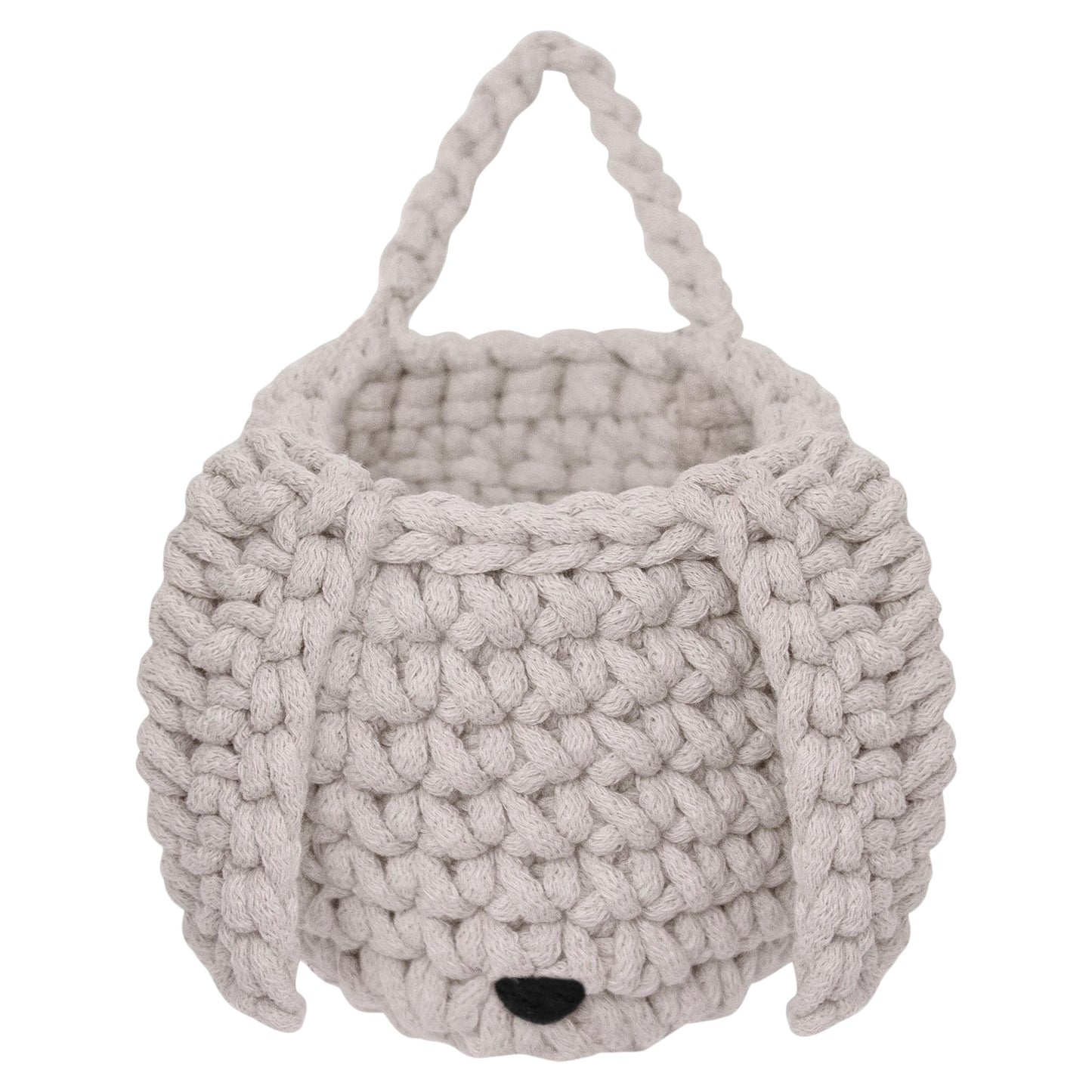 Crochet Bunny Basket | OATMEAL