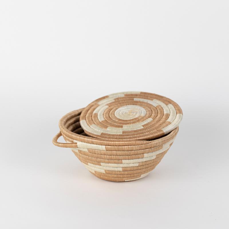 Azizi Life Woven Pot with Lid - Medium woven Azizi Life