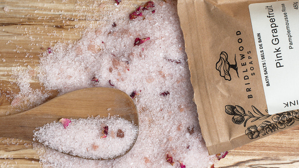 Bridlewood Soaps - PINK Bath Salts (Pink Grapefruit)