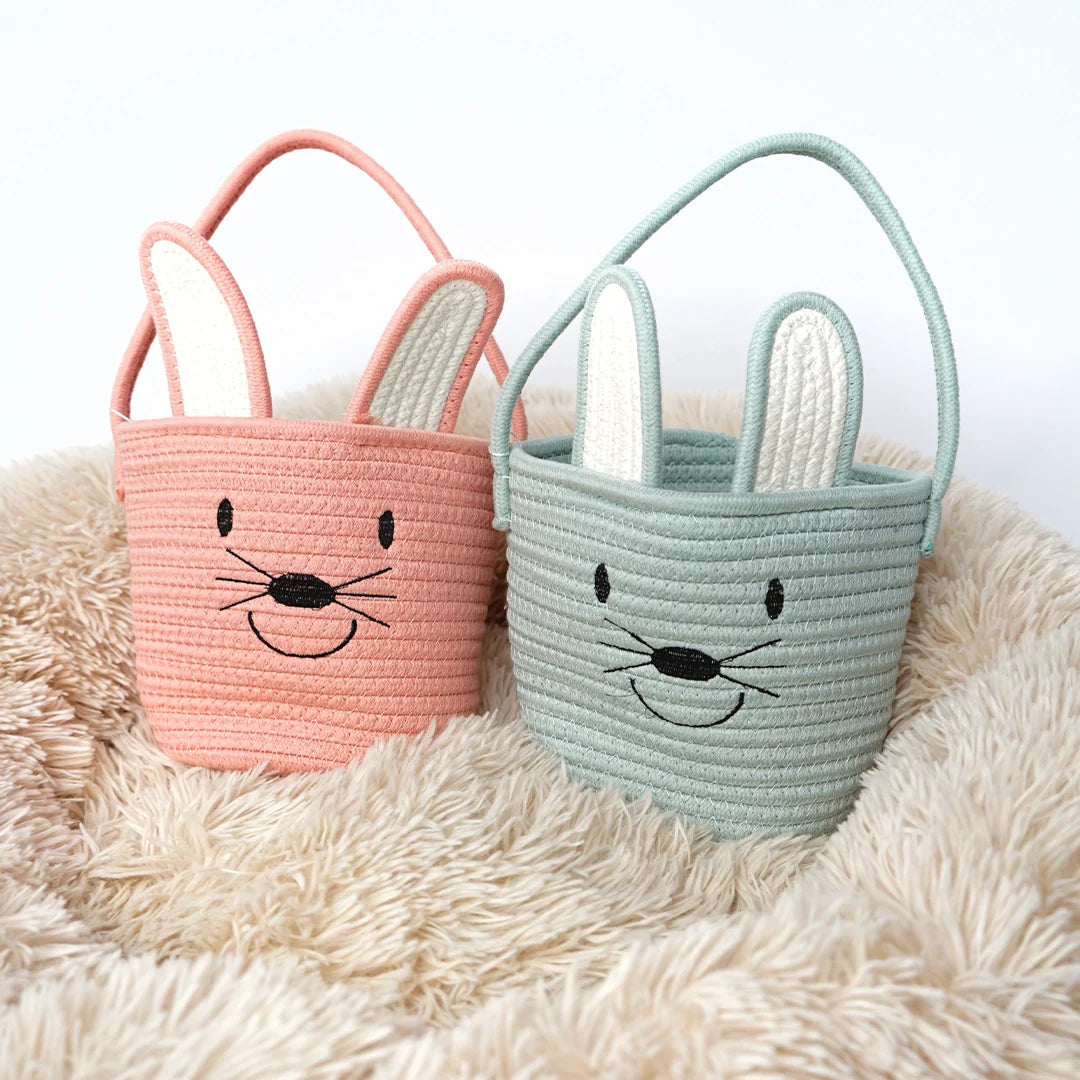 ROPE BUNNY EASTER BASKET