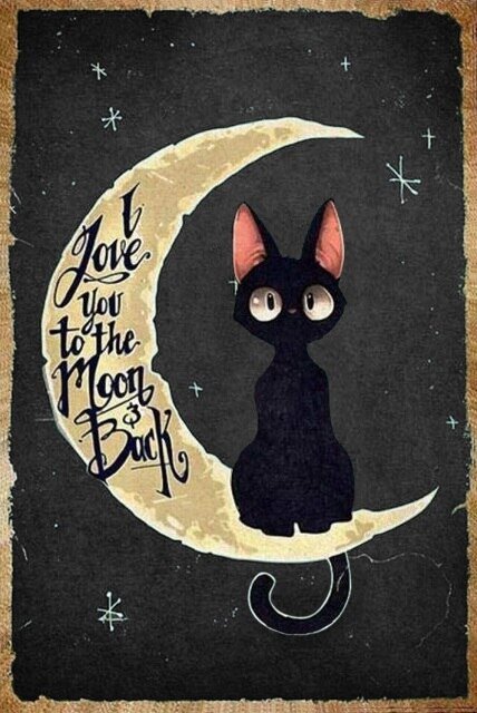 Customised 'To The Moon & Back' Metal Pet Wall Plaques-Furbaby Friends Gifts