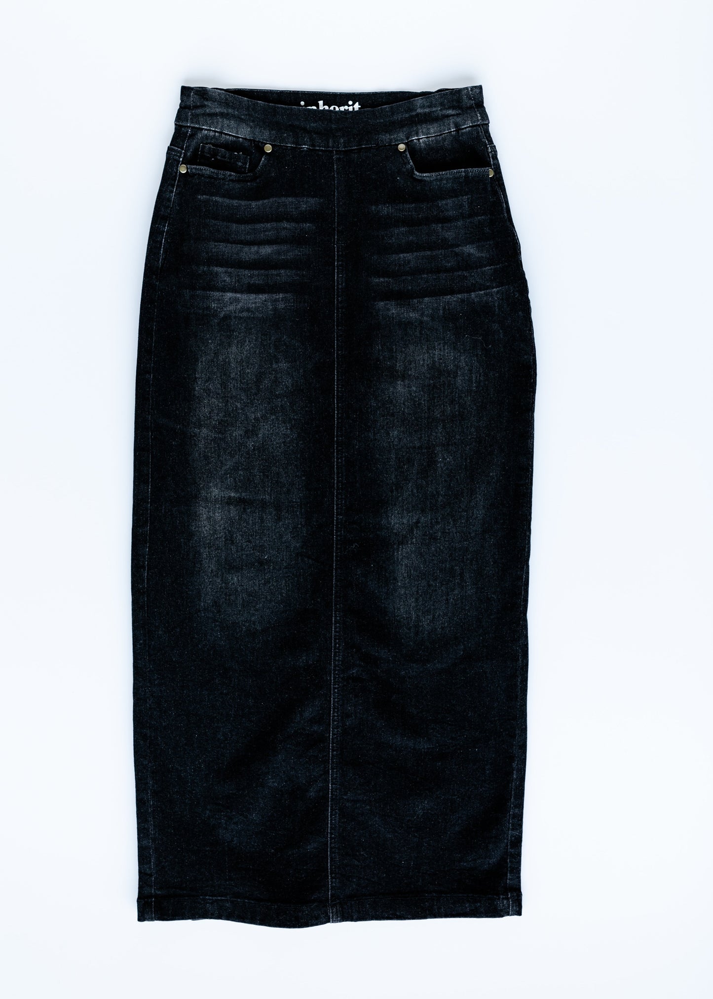 Donna Black Denim Skirt - FINAL SALE