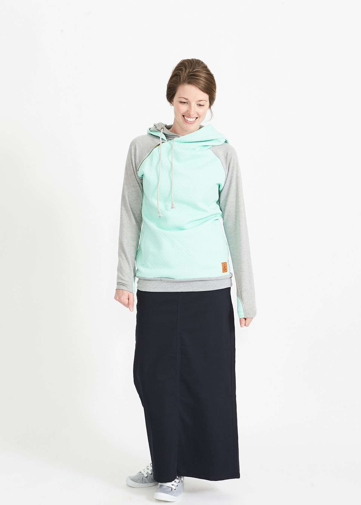 Doublehood? Quilted Mint Sweatshirt