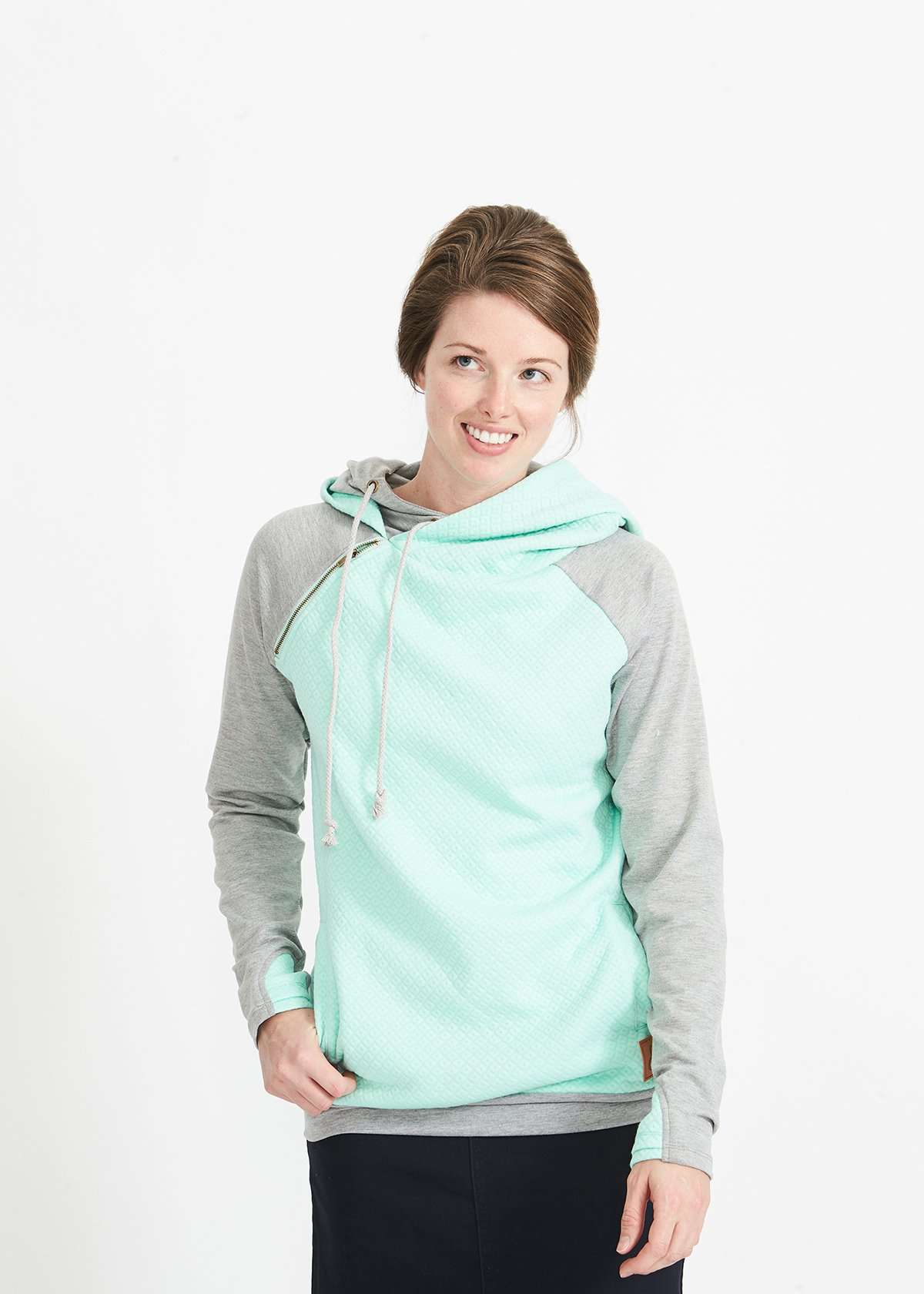 Doublehood? Quilted Mint Sweatshirt