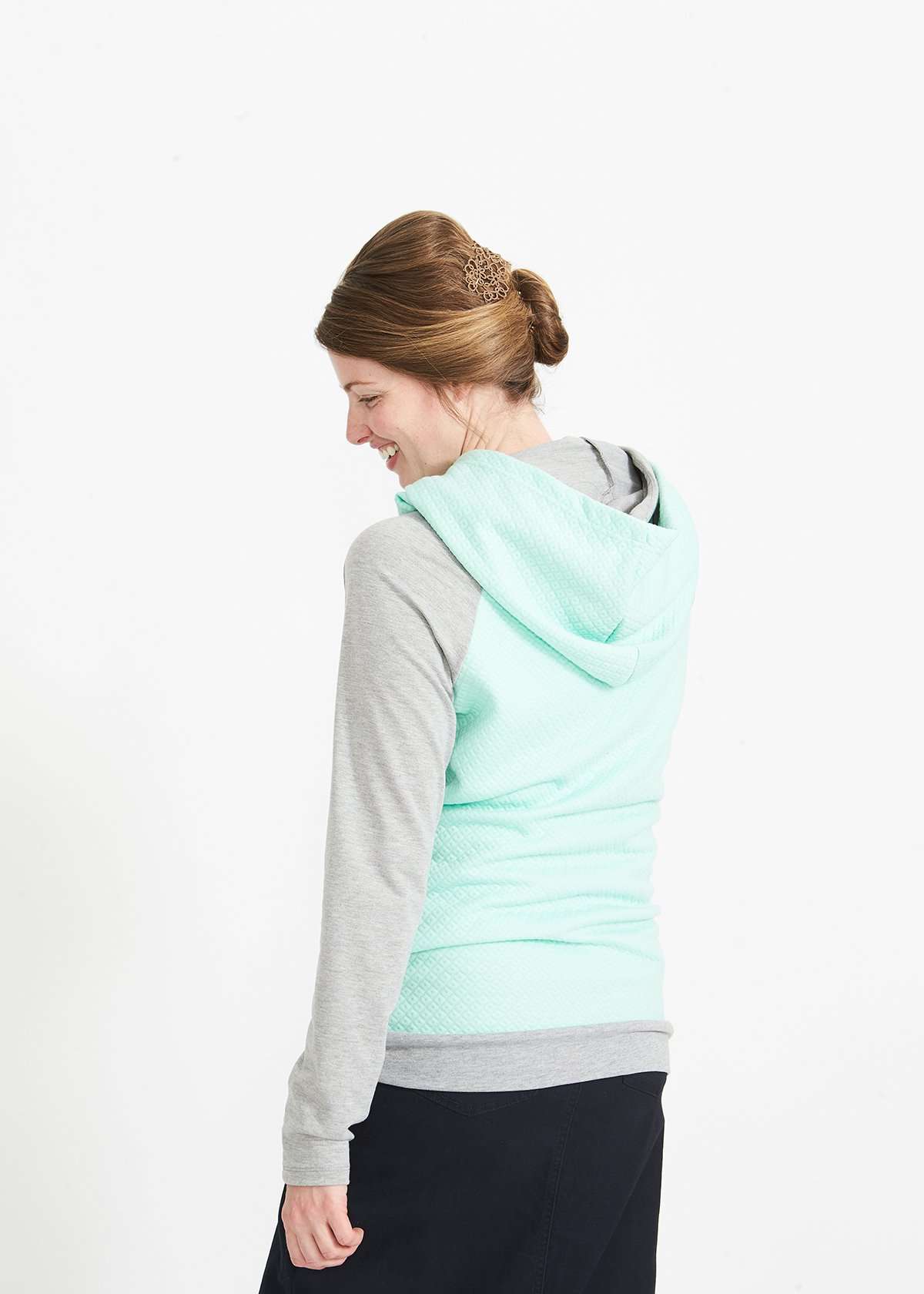 Doublehood? Quilted Mint Sweatshirt