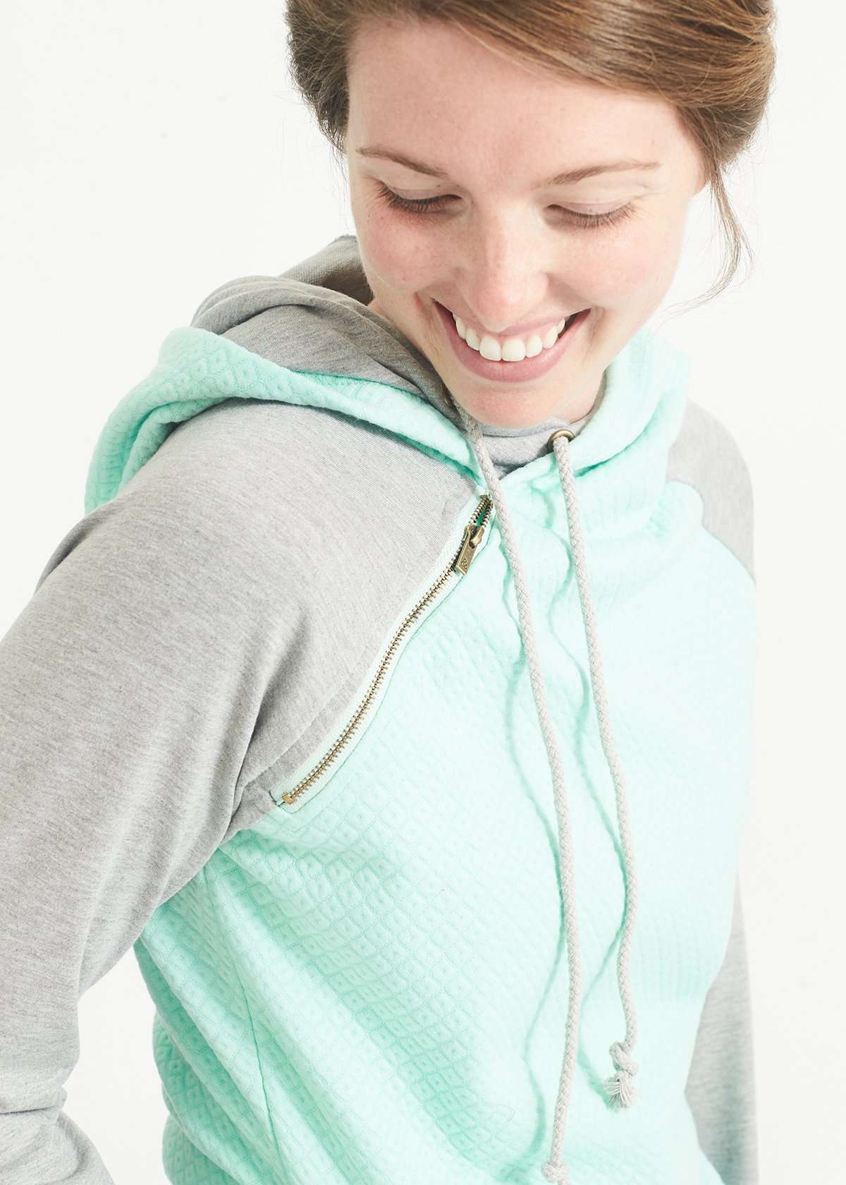 Doublehood? Quilted Mint Sweatshirt