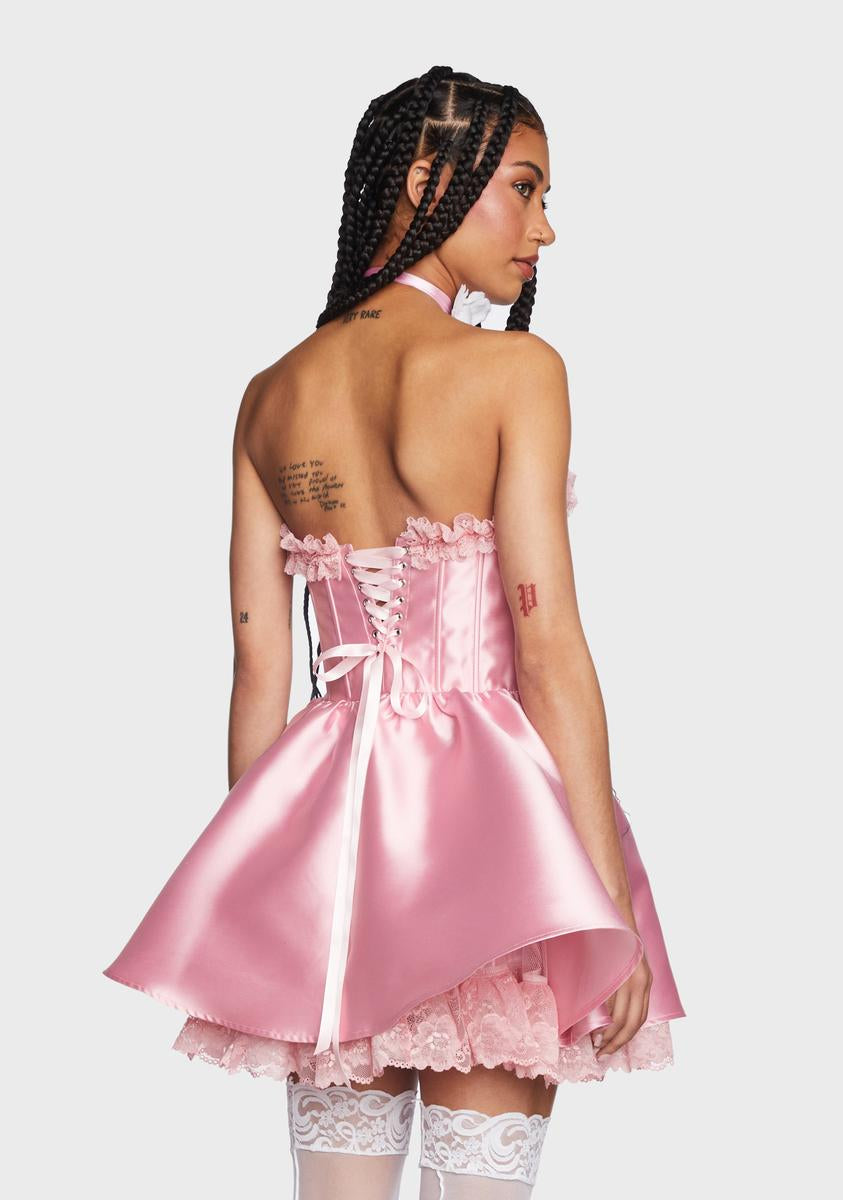 Forever Fancy Corset Dress - Pink