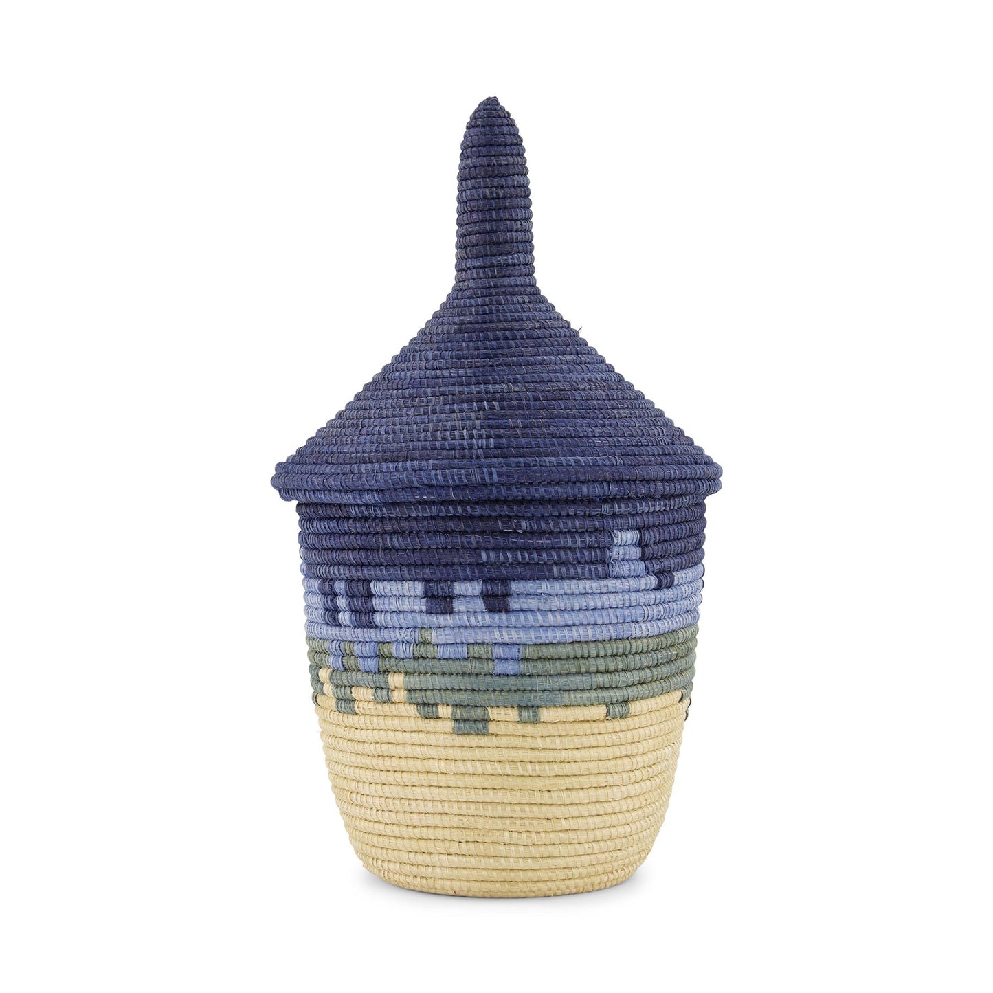 Coastal Minimalism Woven Lidded Container