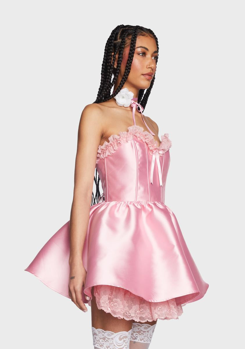 Forever Fancy Corset Dress - Pink