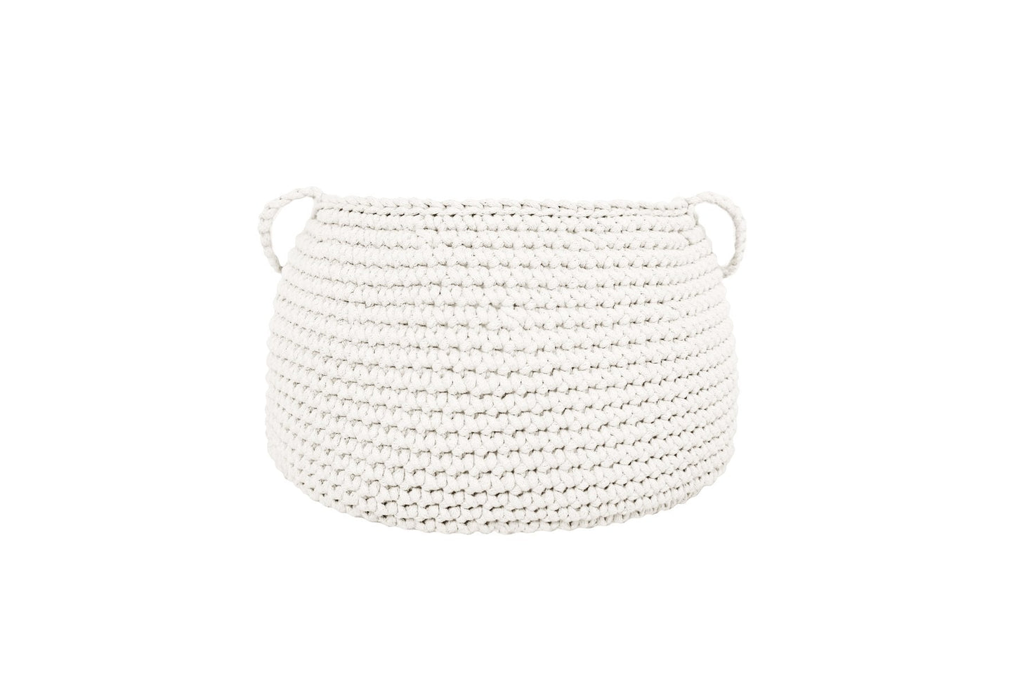 Crochet Basket, Size L | IVORY