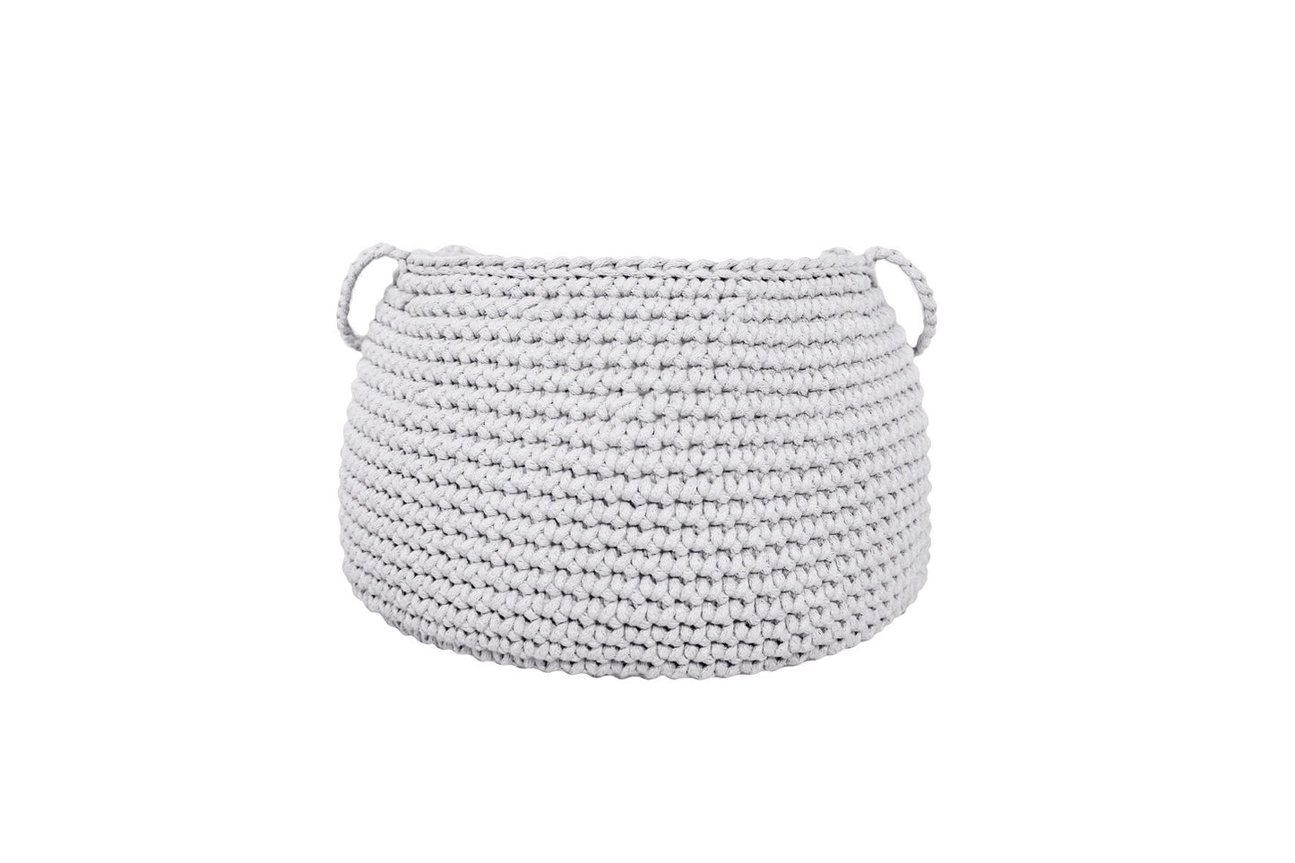 Crochet Basket, Size L | LIGHT GREY