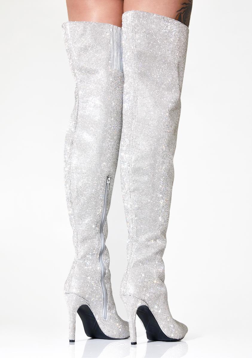 Publicity Stunt Thigh High Boots