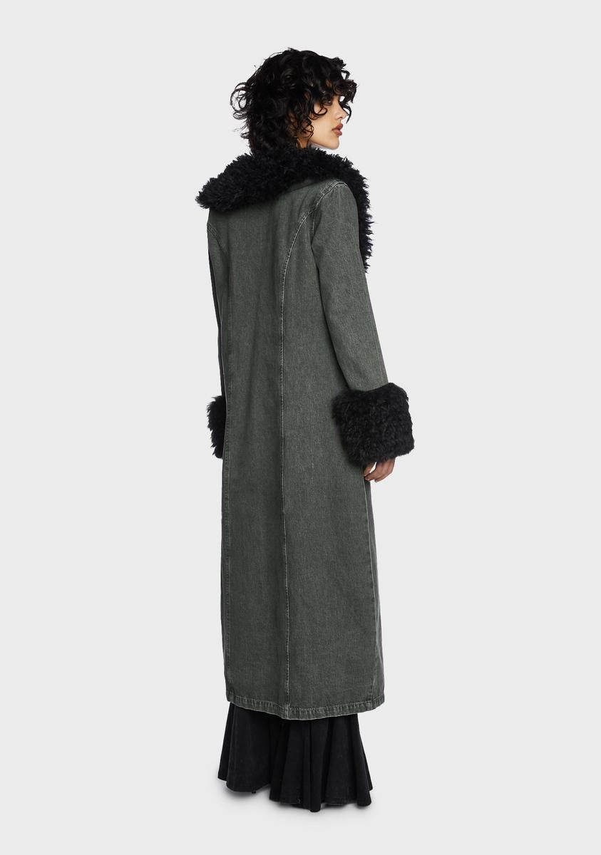 Forest Fantasy Denim Coat