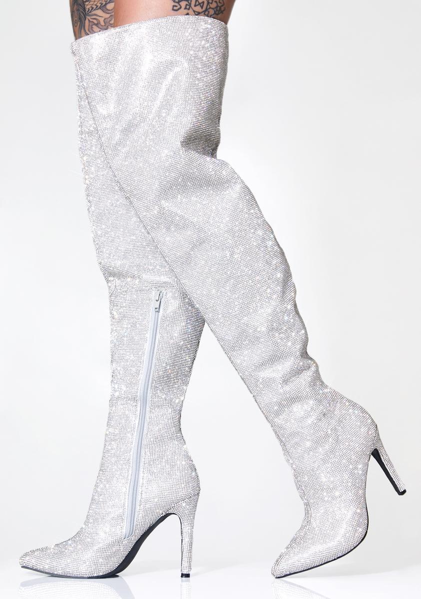 Publicity Stunt Thigh High Boots