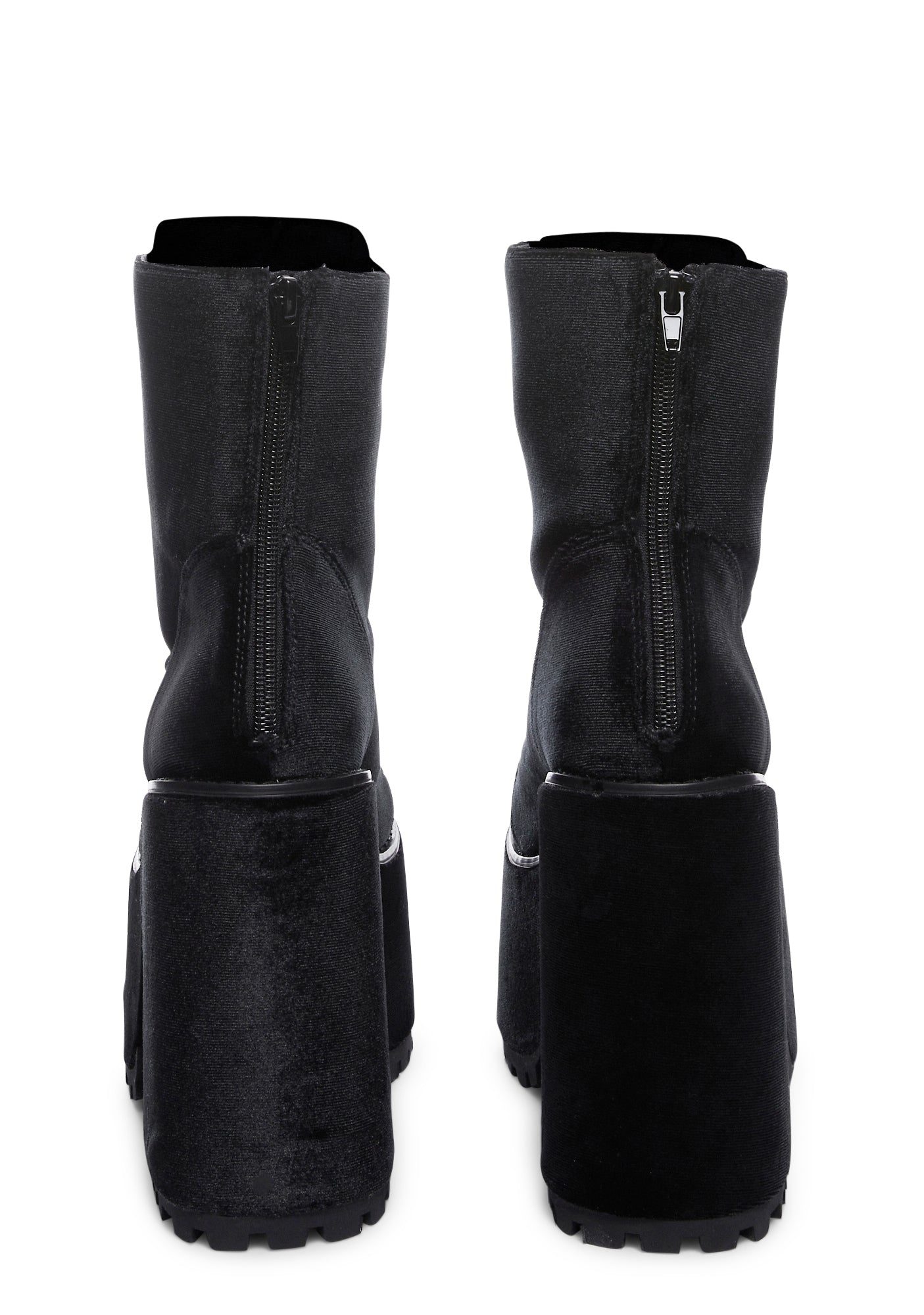Smash Velvet Platform Boots