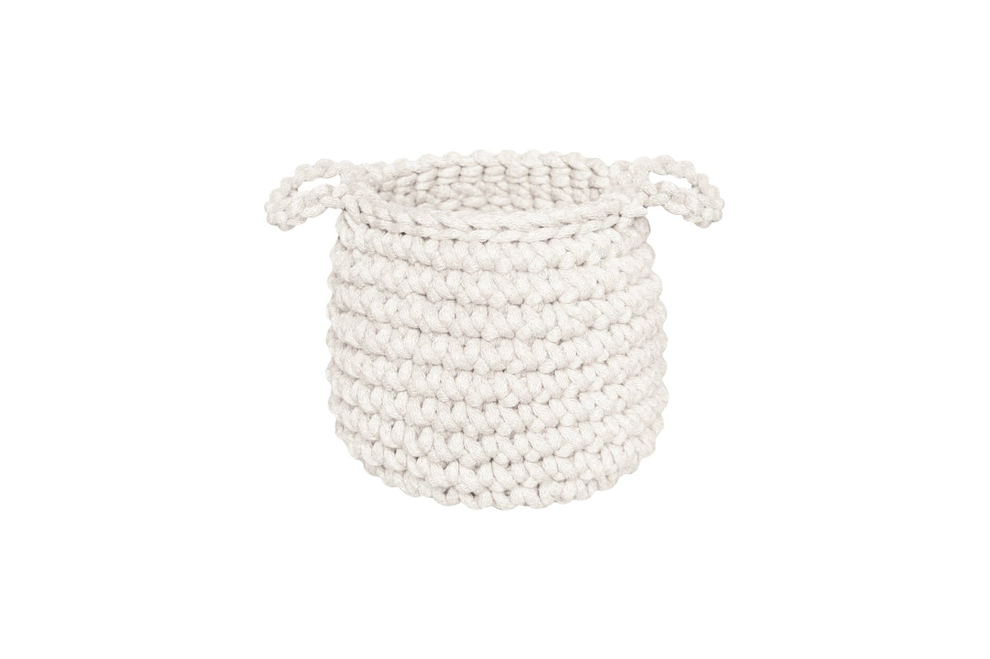 Crochet Basket, Small | IVORY