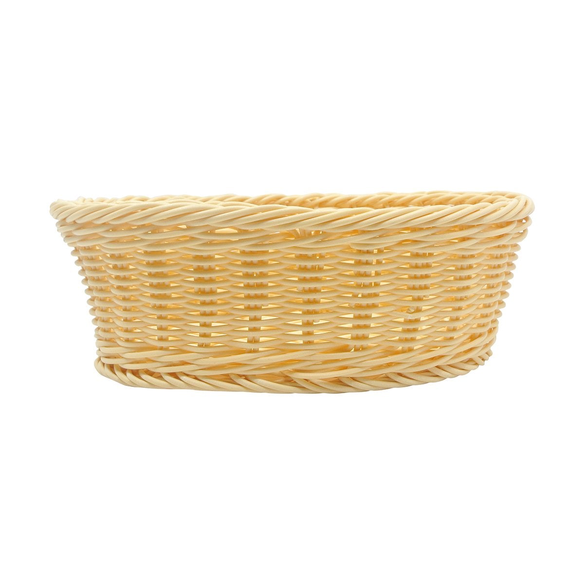 Tablecraft M1174W 9-1/4" Natural Hand Woven Oval Basket