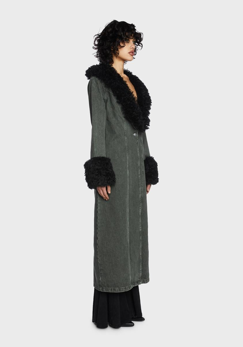 Forest Fantasy Denim Coat