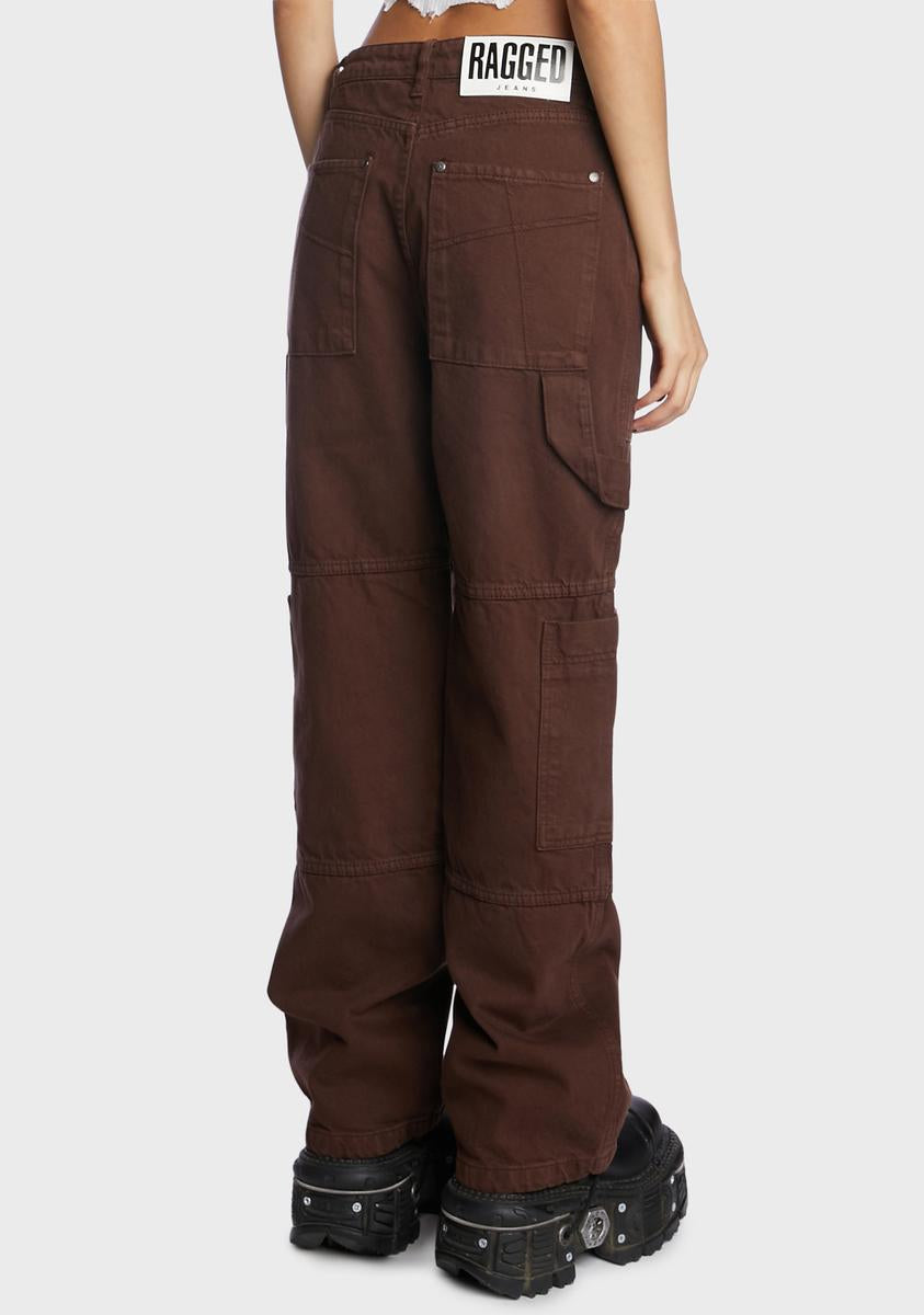 Brown Combat Jeans