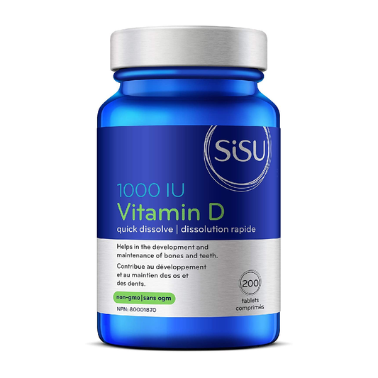Sisu - Vitamin D - 1000 IU - Quick Dissolve | 200 Tablets*