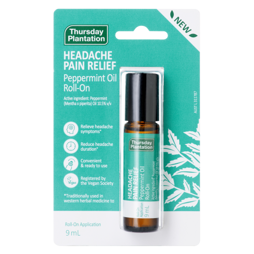 Thursday Plantation Peppermint Oil Headache Pain Relief Roll On 9ml
