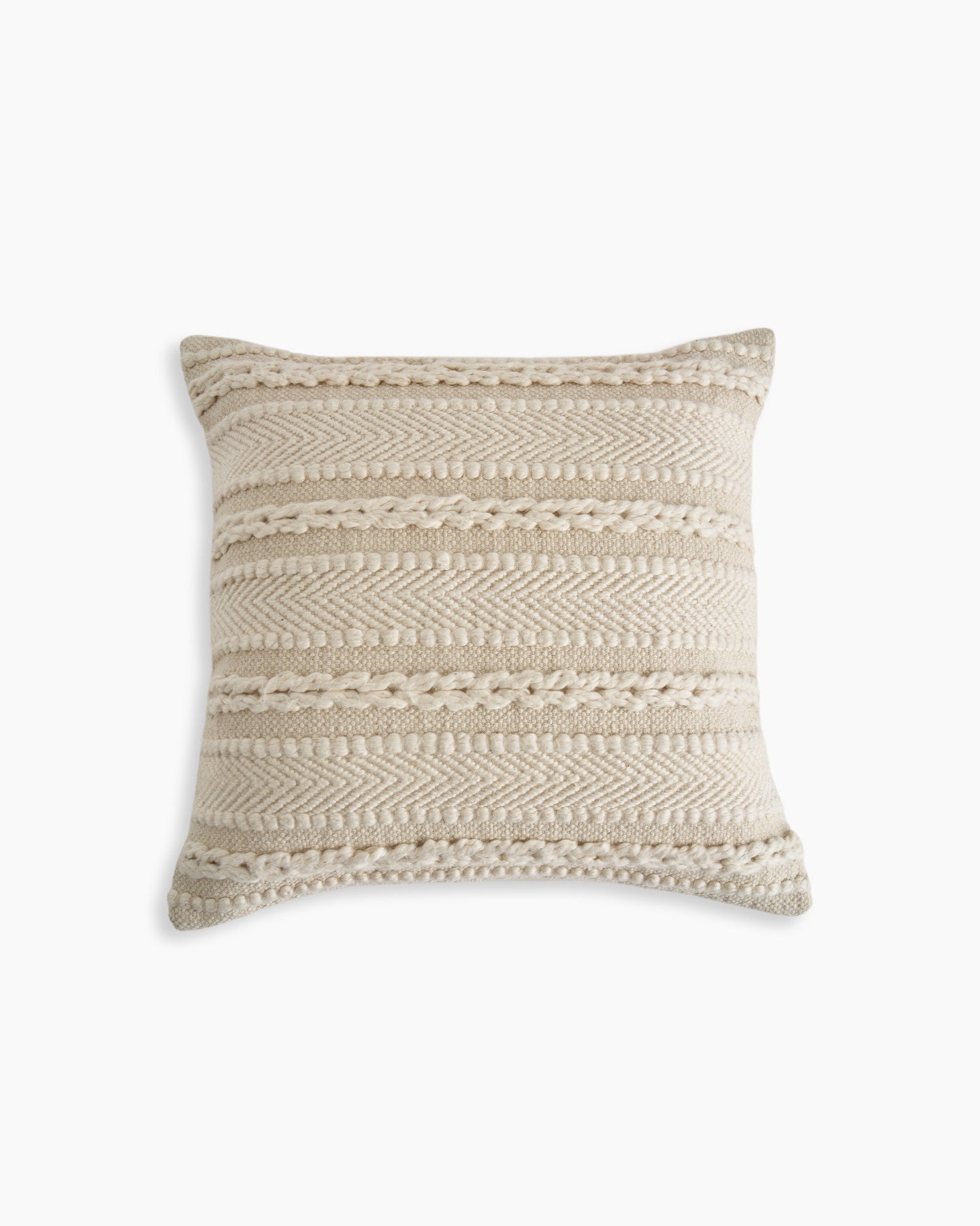Braided Stripe Pillow Cover