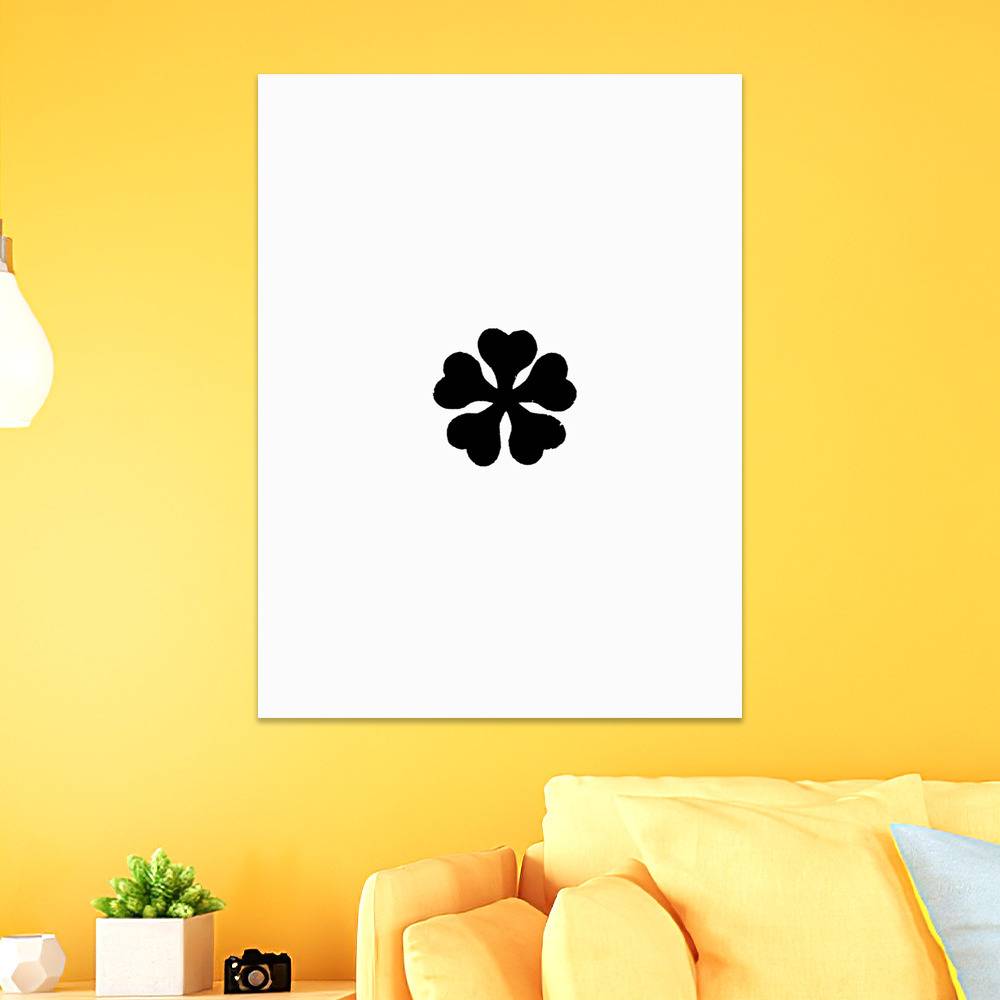Subtle Weeb Poster Art Wall Poster Sticky Poster Gift for Fans Black Clover 5 Leafed Clover Poster