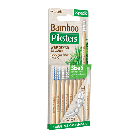 Piksters Bamboo Size 6 Grn 8pk