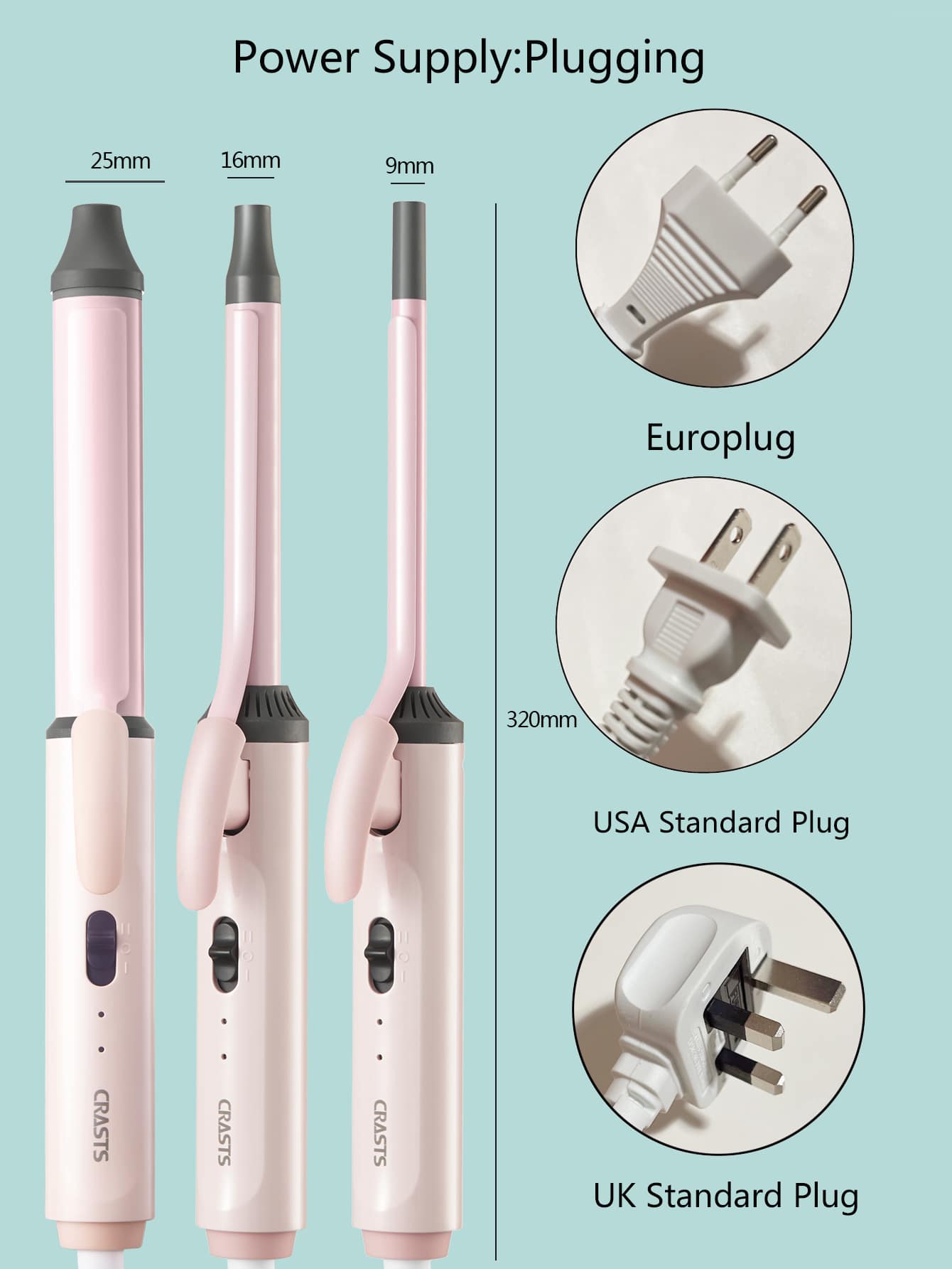 1pc Hair Curling Iron
