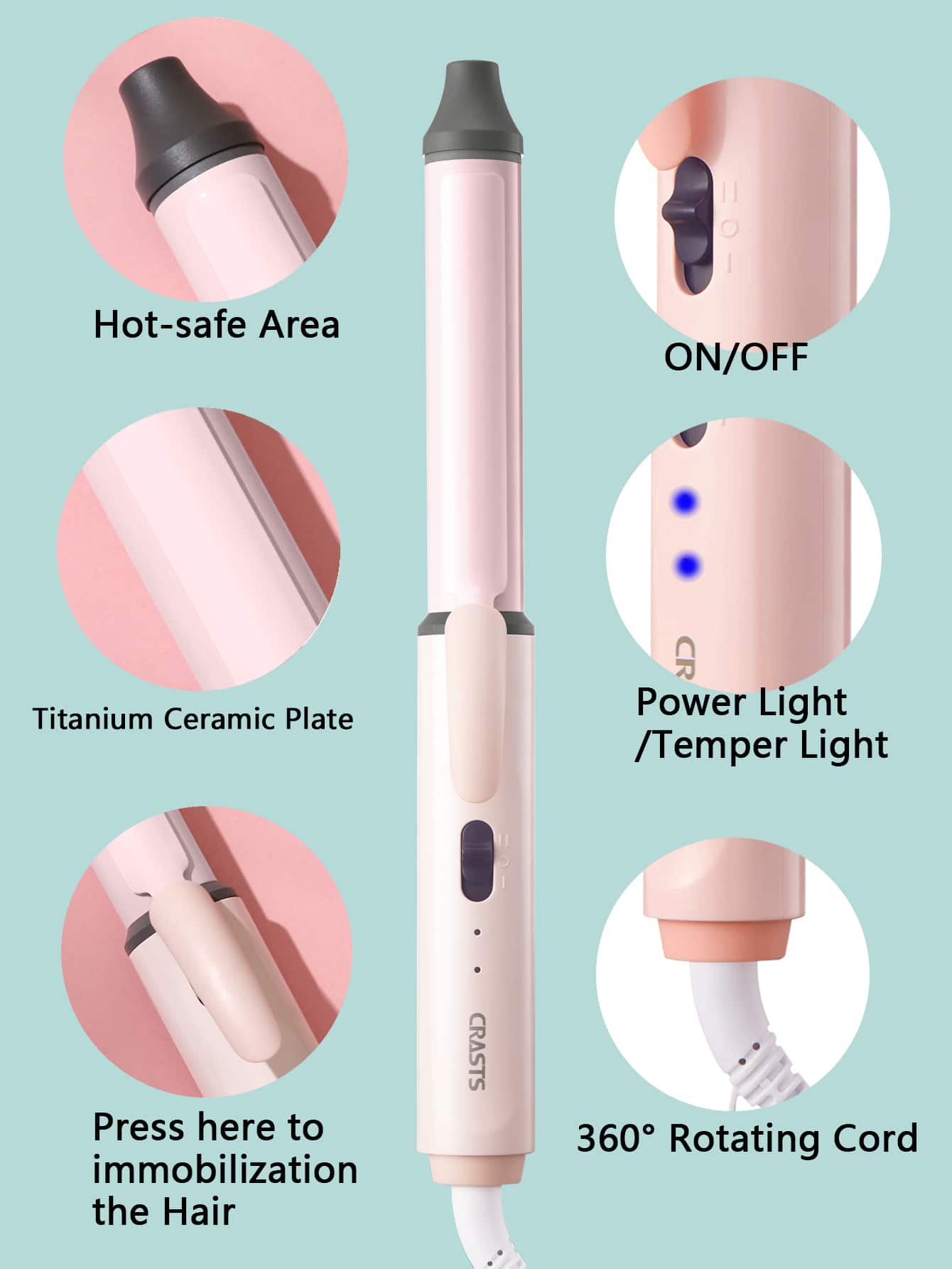1pc Hair Curling Iron