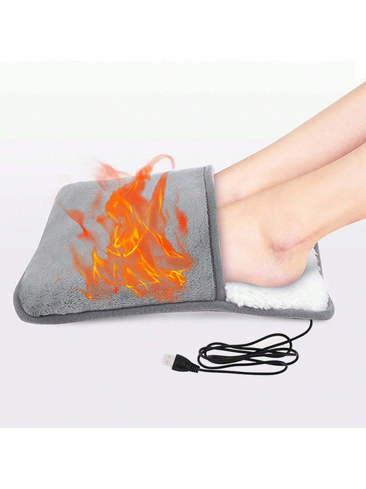 Flannel USB plug-in foot warmer treasure winter office foot warmer shoes electric shoe warmer baby