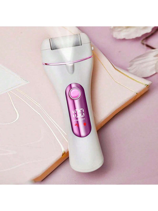Electric Foot Skin Care Tool For Dead Skin & Calluses Remover, Chargeable Foot File Scrubber, Automatic Foot Grinder & Polisher
