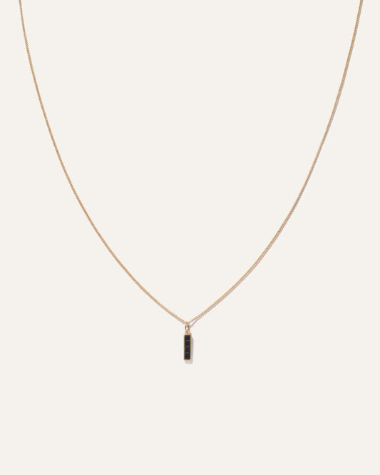 Vertical Bar Pendant Necklace