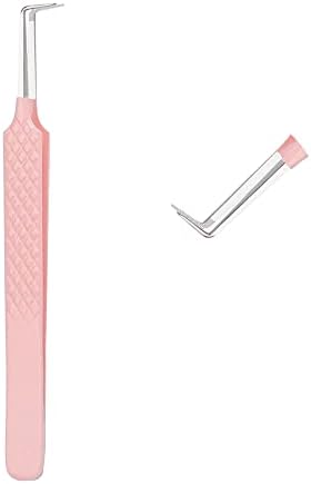 UM Lash Tweezers for Eyelash Extensions, Fiber Tip Lash Tweezers,Volume Tweezers Eyelash Extensions(90 Degree Tweezers)
