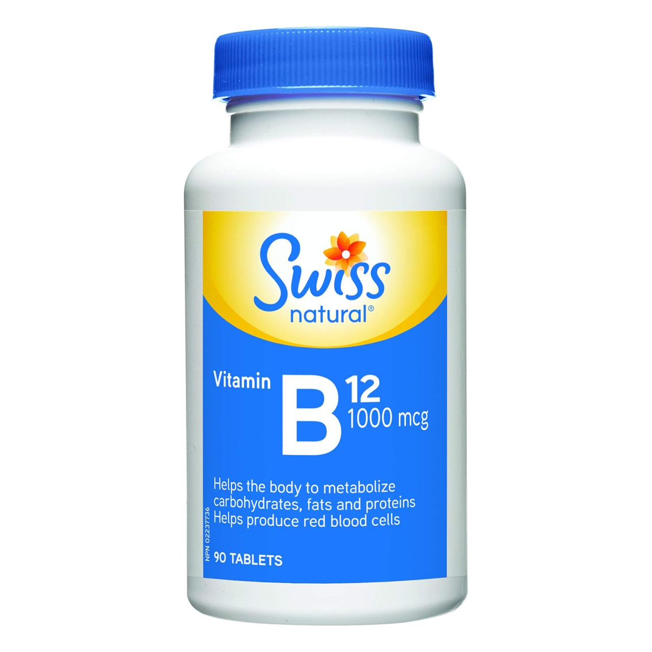 Swiss Natural - Vitamin B12 500 MCG | 90 Tablets
