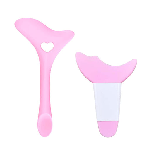 2 pcs makeup template，Eyeliner Stencils Wing Tips, Silicone Eyebrow Pencil Stencil Reusable, Eyelash Eyeshadow Aid Pad For Eye Makeup.