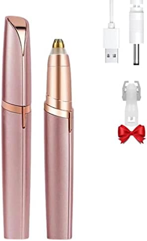Colordiary Women's Electric Eyebrow Hair Remover, LED Light, Stainless Steel Blade, Rechargeable, Anti-Allergenic, Multi-Functional, Clean Skin, No Pulling