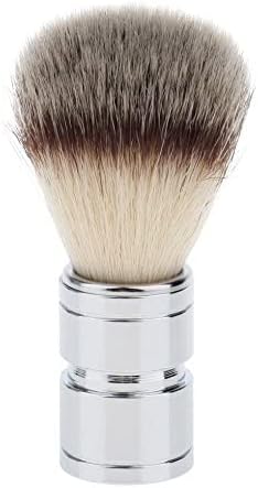 CSB Synthetic Shaving Brush - Nylon Brush Knot, Chrome Metal Handle, Heavy - Shaving Brushes for Men