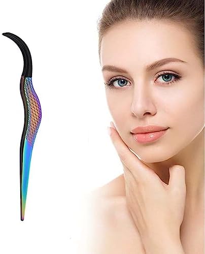 Curved forceps eyelash extension tool, DIY bundled eyelash forceps set, extended forceps, detachable clamp forceps, advanced stainless steel curved tip design